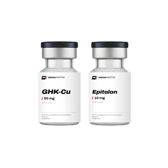 Haut- & Zell-Set · GHK-Cu + Epitalon 2 Fläschchen, Stack (mehrere Fläschchen)