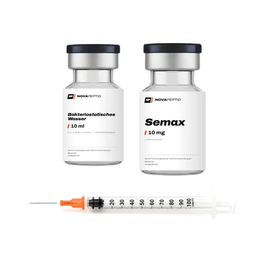 Starterset Semax 10 mg + 10 ml BAC-Wasser + 10 Spritzen, Set (Fläschchen + Zubehör)